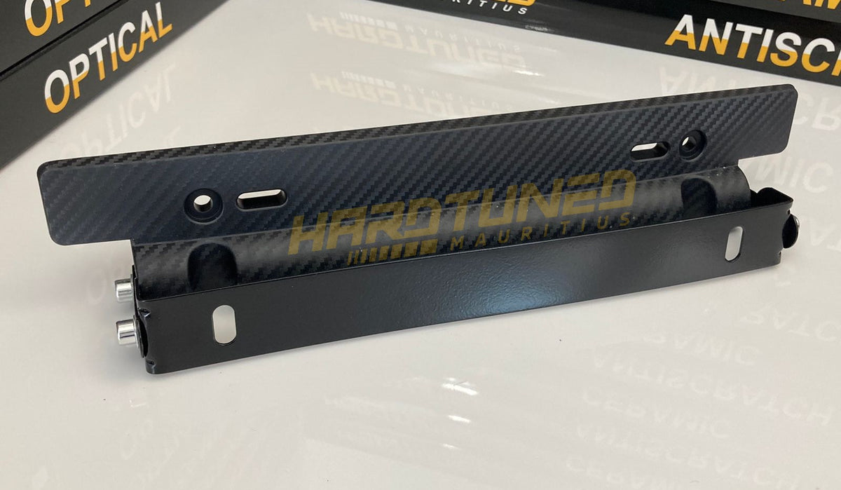 2x Carbon Fiber Racing Style License Plate Frame For Mercedes Benz – Sporty Look, Universal Fit