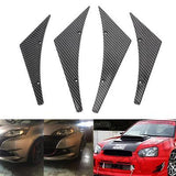 Shark bumper Deco 4pcs with SCREWS | BLACK&CARBON