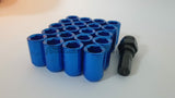 WHEEL NUTS 20PCS : BLUE