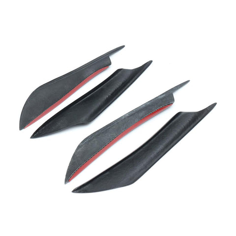 Shark bumper Deco 4pcs - EVO STYLE BLACK